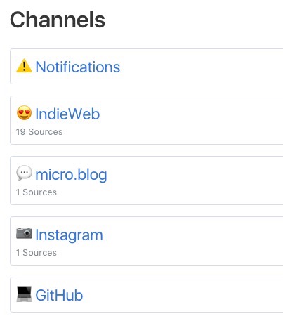 channel icons